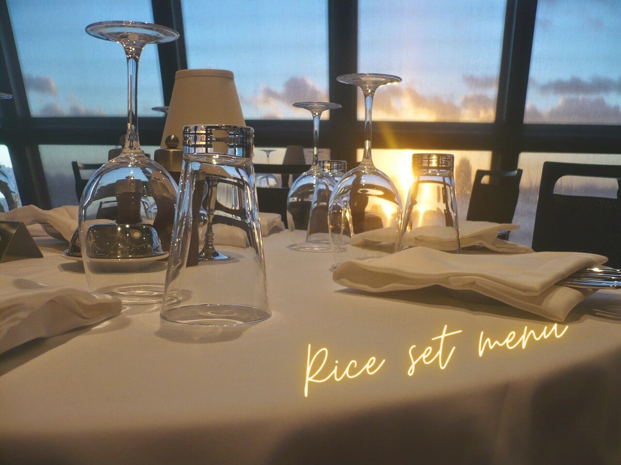 Rice set menu